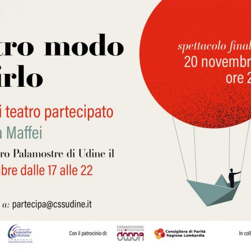 Un altro modo per dirlo, laboratorio di teatro partecipato condotto da&nbsp;Rita Maffei